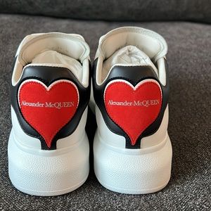 Alexander McQueen Oversized Heart Patch Sneakers